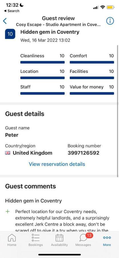 Cosy Escape - Studio Apartment In Coventry City Centre Zewnętrze zdjęcie